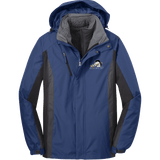 Mid-State Mustangs Colorblock 3-in-1 Jacket