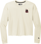 NJ Valkyries New Era Ladies Tri-Blend Fleece Crop Crew