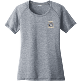 Biggby Bulldogs Tier 3 Ladies PosiCharge Tri-Blend Wicking Scoop Neck Raglan Tee
